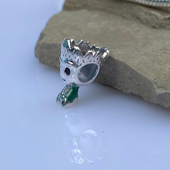 💜 Sterling Silver Groot Tree Charm Fits Original Bracelet - Picture 5 of 9